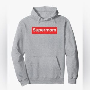 Gray Supermom Hoodie